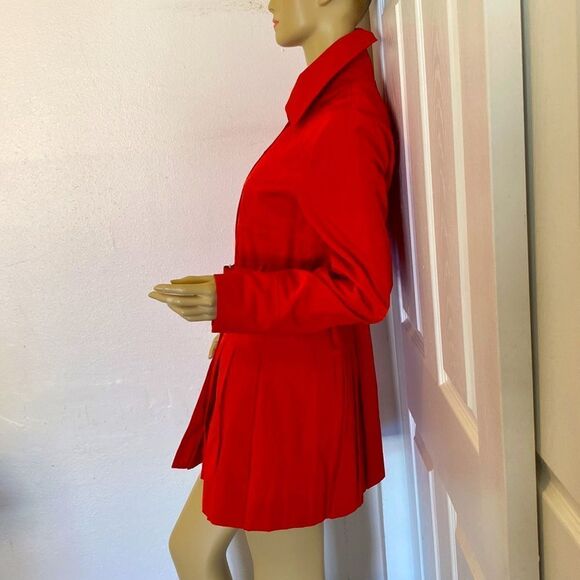NEW Guess Mini Trench Coat Red Monogram Lining - Picture 4 of 9